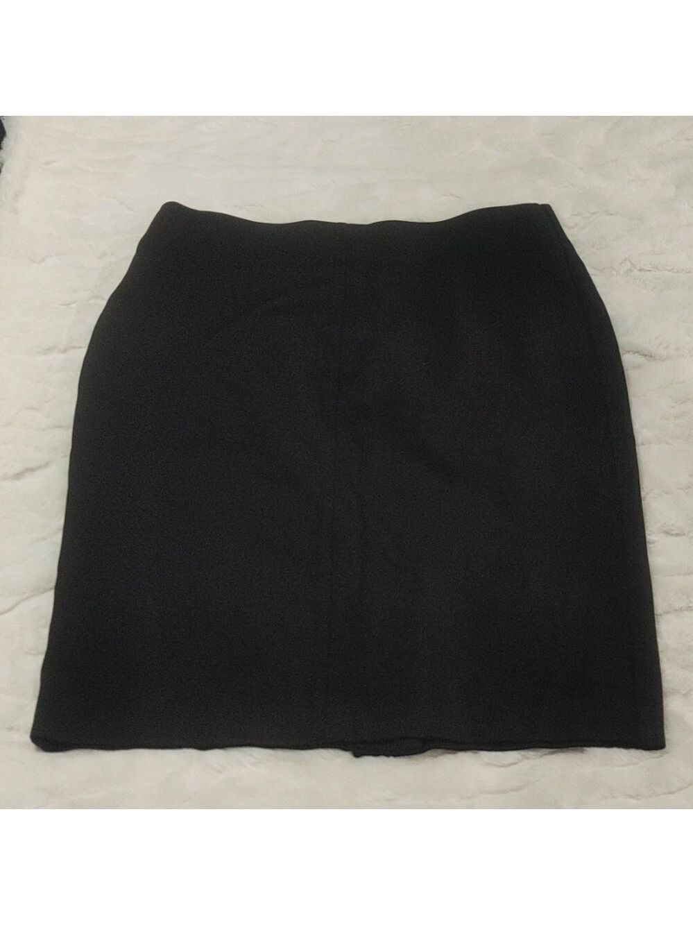 Roz & Ali Black Knee Length Skirt Sz S